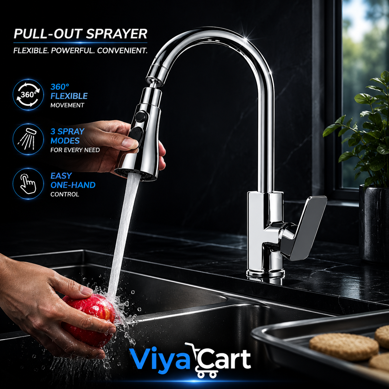 360° Rotating 3-Mode Kitchen Faucet Extender